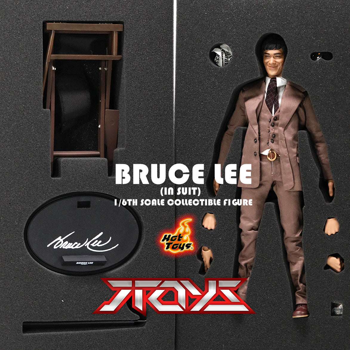 HOTTOYS HT 1/6 Drache überquert den Fluss Betritt den Drachenanzug Version Bruce Lee Actionfigur
