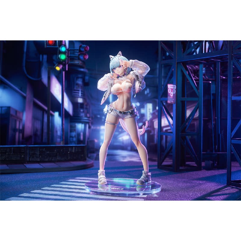 Bibi Buttons T-TRACK Original Artwork Near-Future Nekomatsuri MIU Figure