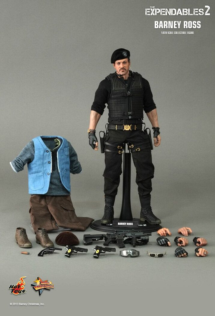 HOTTOYS HT 1/6 MMS194 The Expendables 2 Rambo Stallone 2.0 Barney Ross Actionfigur