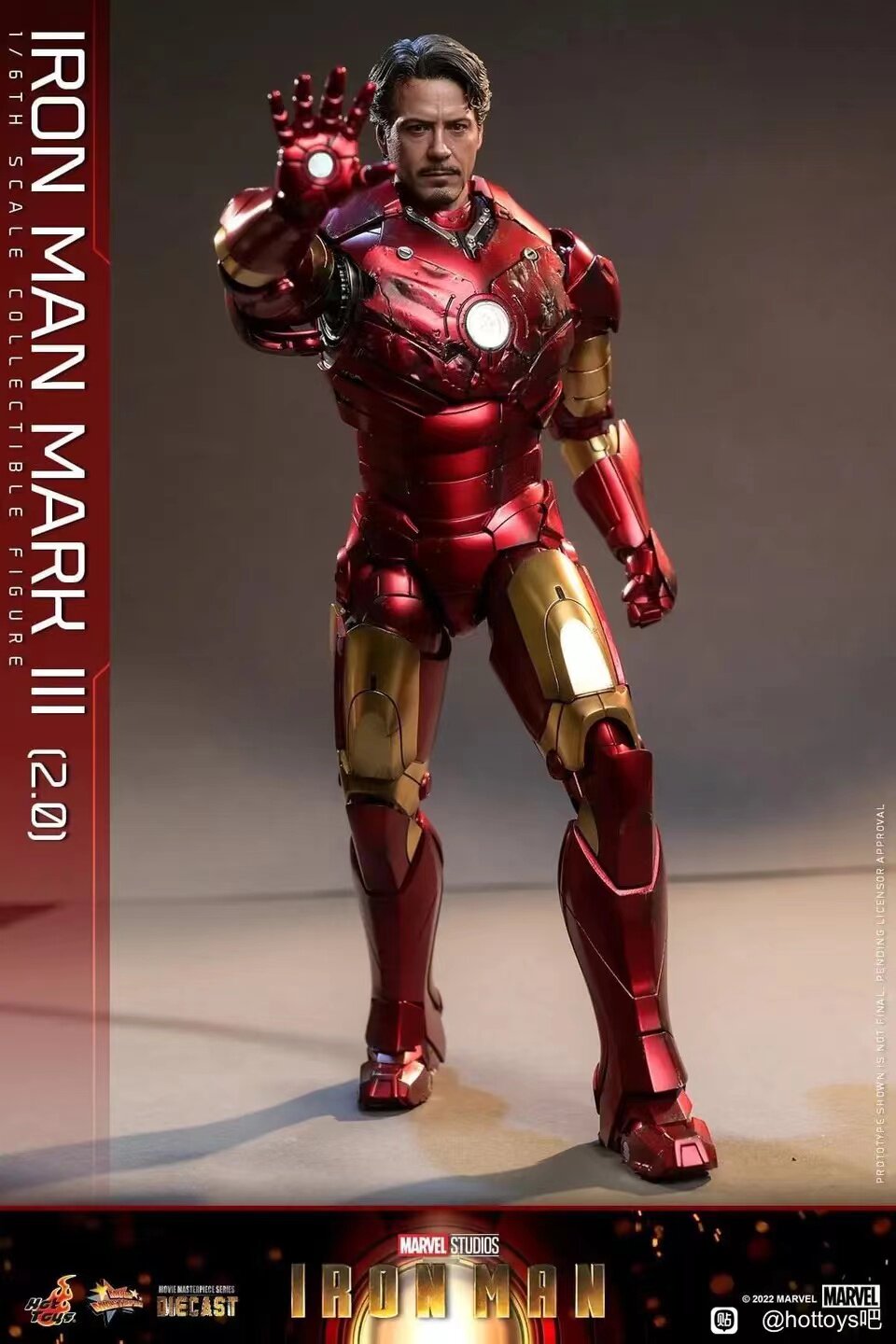 HOTTOYS 1/6 Iron Man Mark 3 MK3 Legierte Gelenkfigur MMS664D48