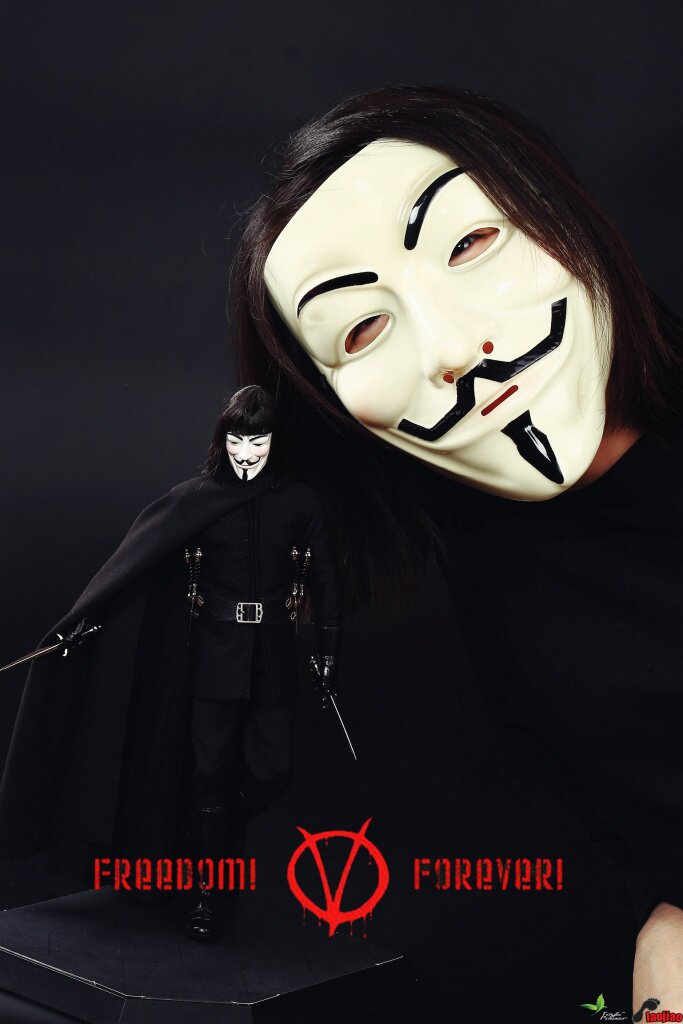 Toys Power CT003 1/6 12-Zoll V wie Vendetta mit 1/1 Maske BFC Actionfigur