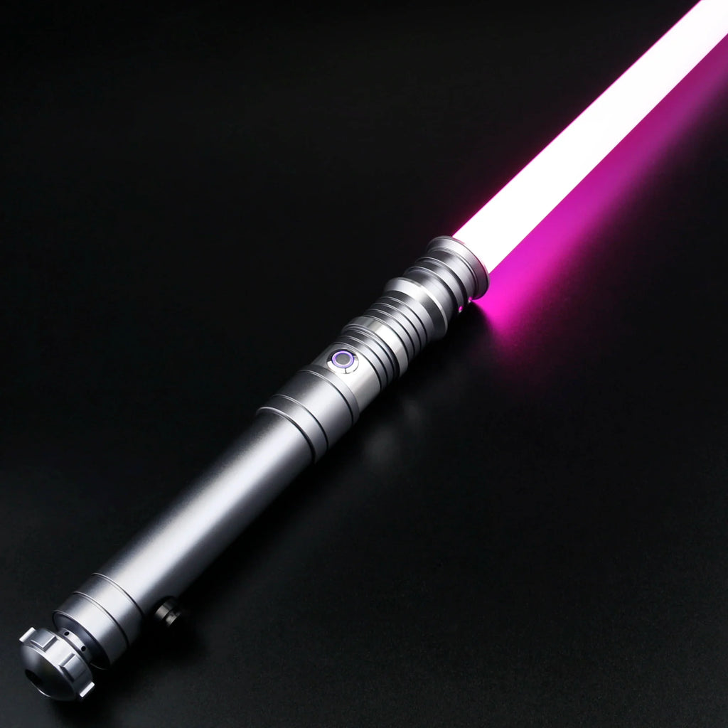 TXQSABER Heavy Dueling RGB / Neo Pixel Smooth Lightsaber Colors Changing Metal Hilt Lock up Blaster Laser Jedi Sword Kids Toys