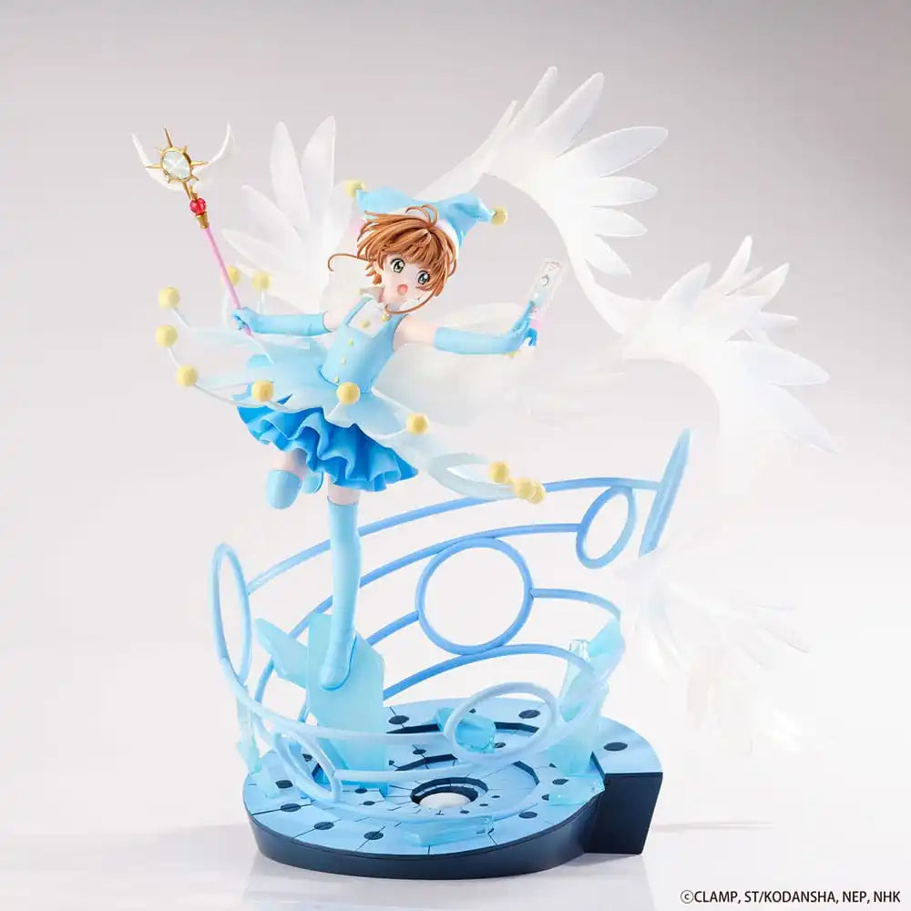 Cardcaptor sakura statue pvc 1/7 sakura kinomoto battle costume water ver. 36cm