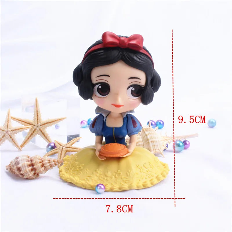 14 style Princess Q Posket  Mermaid Tinker Bell Cinderella Action Figures PVC Model Dolls decor birthday party Kids Toy
