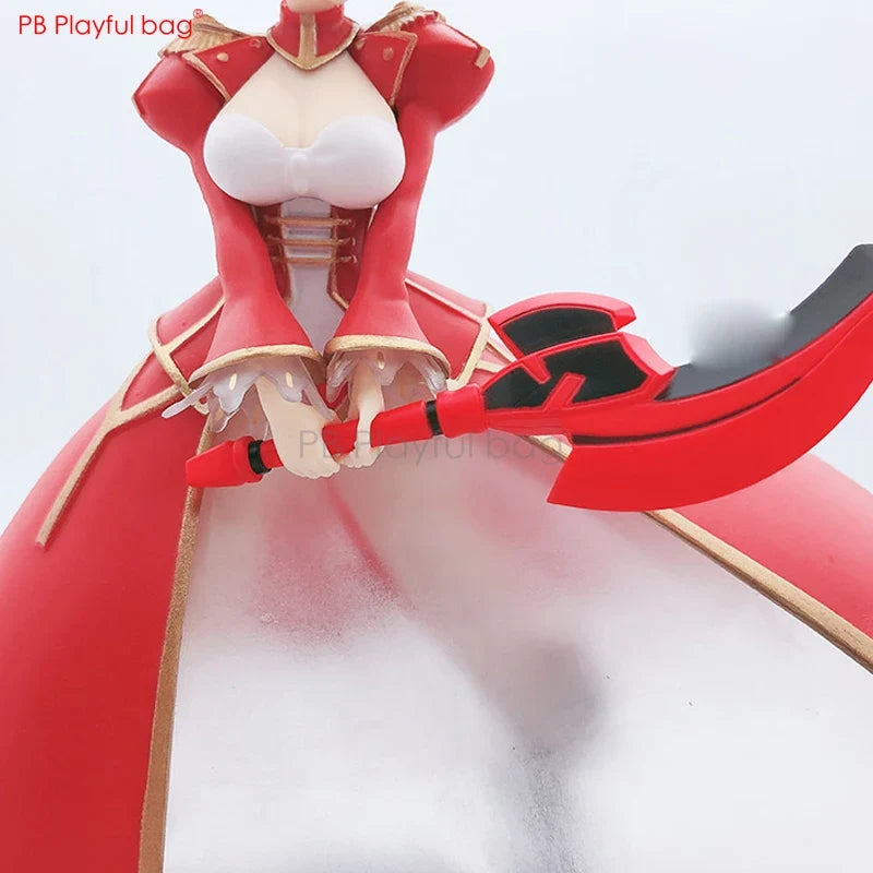 Playful bag Fate/extra FGO red saber Nero Claudius figure pvc collectible action figure Christmas gift Saber doll toy 18CM HE74
