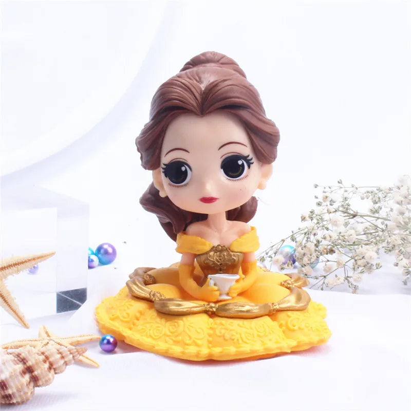 14 style Princess Q Posket  Mermaid Tinker Bell Cinderella Action Figures PVC Model Dolls decor birthday party Kids Toy