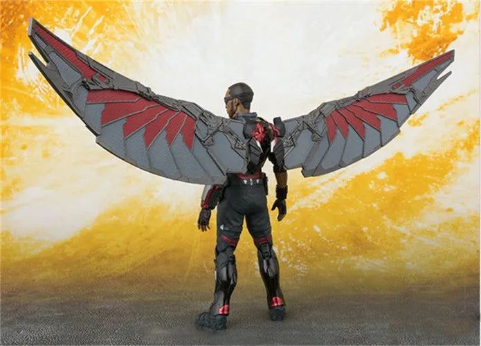 SHF Marvel Avengers Infinity War Falcon PVC Action Figures Toys for Christmas Birthday Gift 15cm