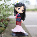 Miniso 14cm Q Posket Princess Mulan Figure Model Toys Cake Figure Animation Model Dolls Gifts home decor birthday party