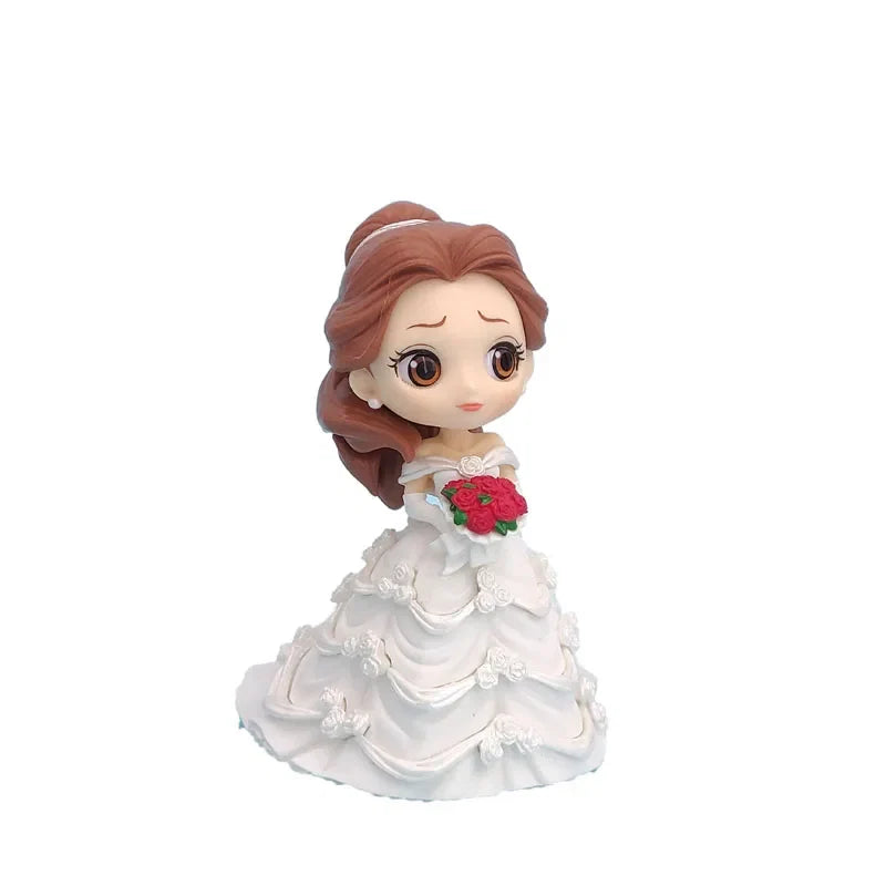 Q Posket Beauty and the Beast Toys Belle  PVC Princess Figures Action Collectible Model Toy  for children gift