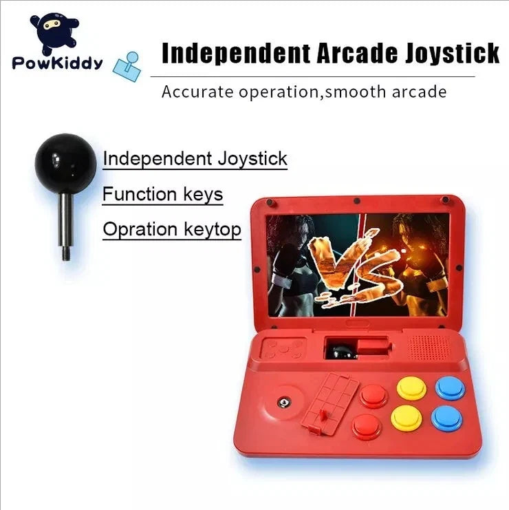 Powkiddy 64G A13 10 Inch Large Screen Detachable Joystick Retro Game Players High-definition Retro Mini Game Machine Gift