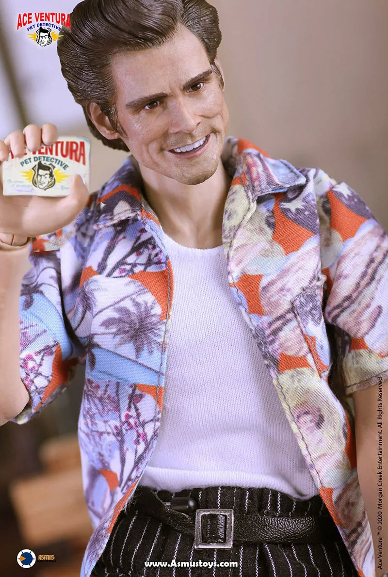 In Stock 1/6 Scale Asmus Toys ACE01 Pet Detective Jim Carrey Head Body Clothes 12 inches Action Figure Model for Fans Gifts