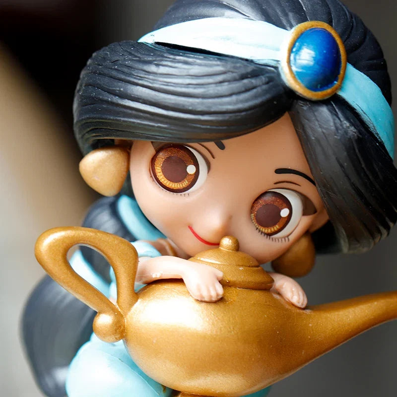 Disney Aladdin Lamp Jasmine Princess Doll  Figure Toys Dolls Children PVC Figurine Model Decoration Collect for kid gift