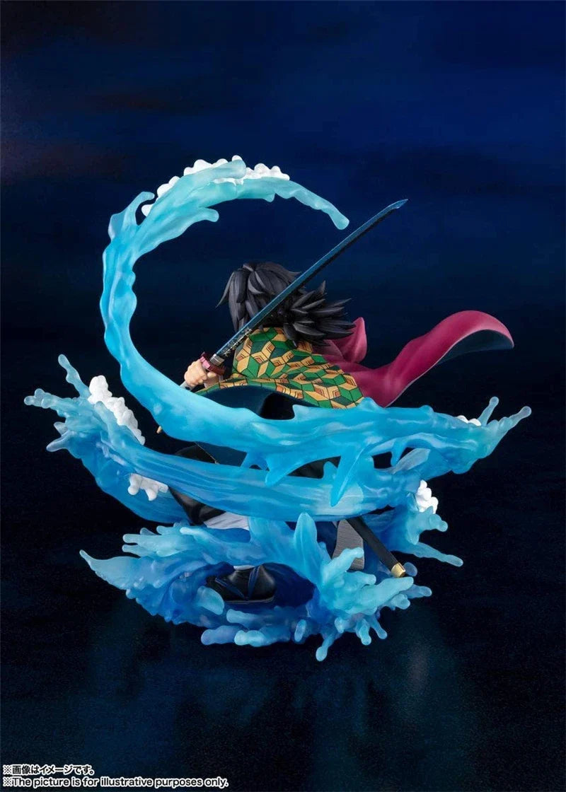 Anime Demon Slayer Kimetsu No Yaiba Tomioka Giyuu Battle Ver. PVC Action Figure Game Statue Collectible Model Kids Toys Doll