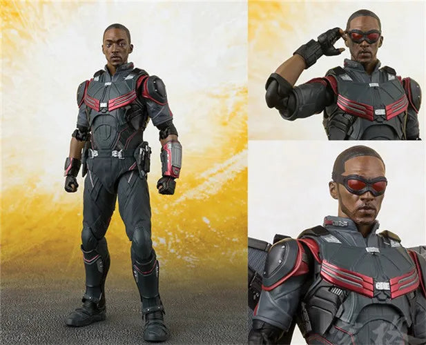 SHF Marvel Avengers Infinity War Falcon PVC Action Figures Toys for Christmas Birthday Gift 15cm