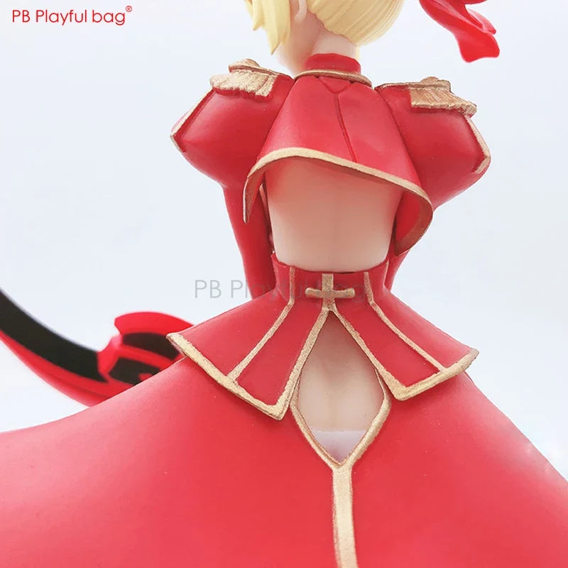 Playful bag Fate/extra FGO red saber Nero Claudius figure pvc collectible action figure Christmas gift Saber doll toy 18CM HE74