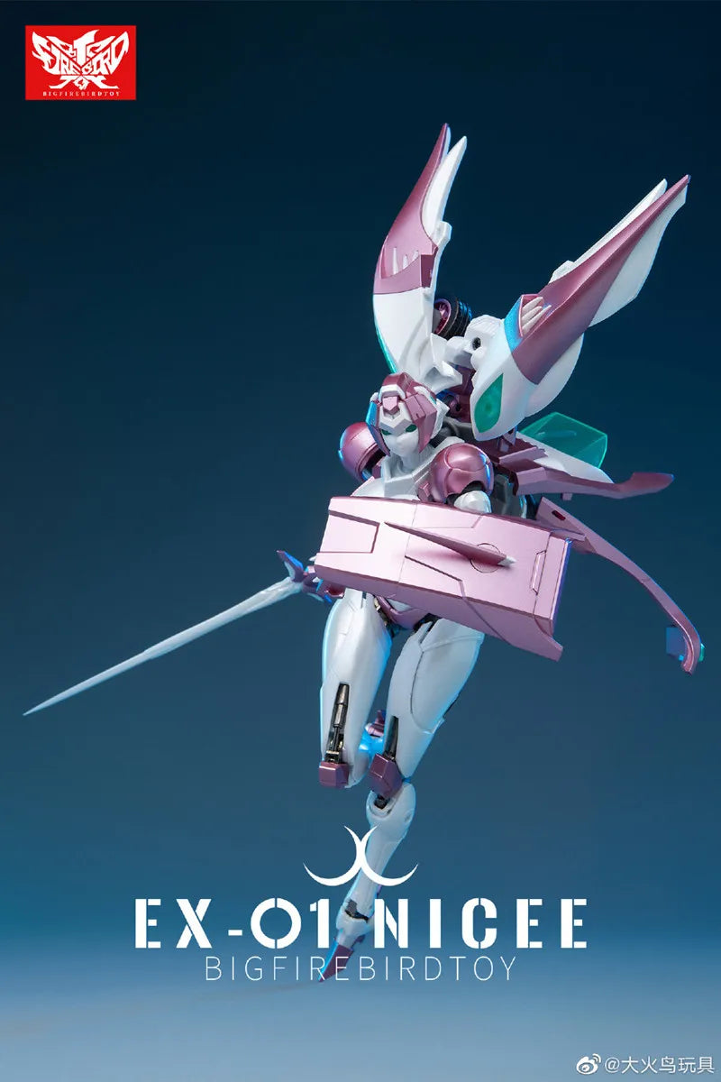 Transformation Roboter Spielzeug Nicee Arcee EX01 EX-01 Big Firebird Rouge Actionfigur Sammlerstücke Halloween Geburtstagsgeschenkbox