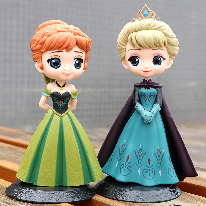 New Frozen Princess 4 style Anna Elsa Action Figures PVC Model Dolls Collection Birthday Gift Kids Toys birthday gifts