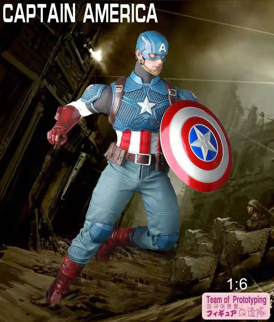 Marvel Captain America  1:6 Articulated Action Joints Moveable Figure Toys