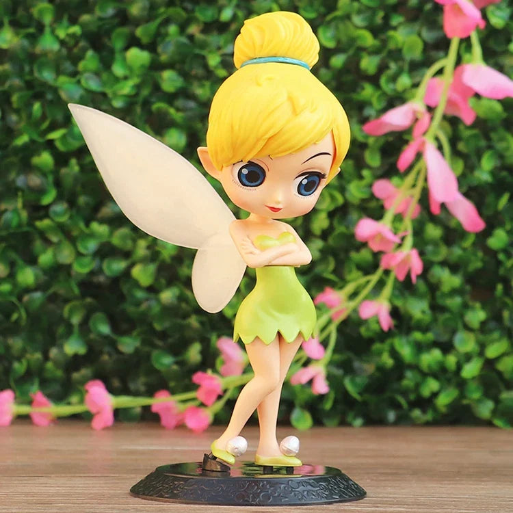 Q Posket Cute Big Eyes Rapunzel jenny Mermaid princess PVC Anime Dolls Collectible Q Version Model Toy birthday present