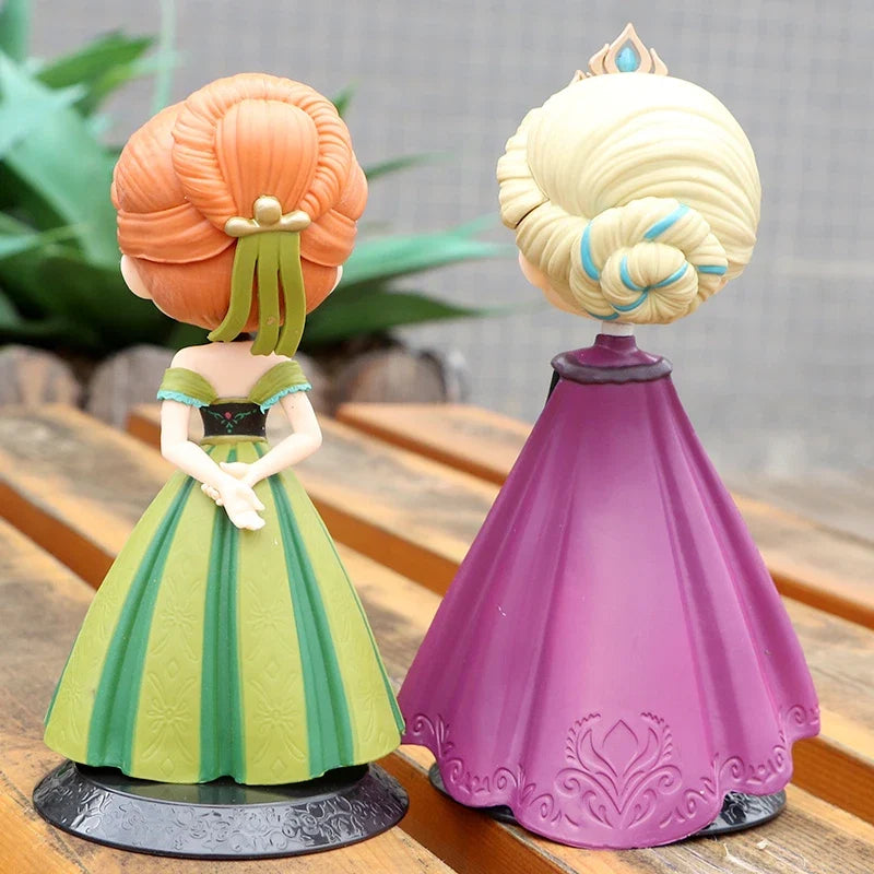 New Frozen Princess 4 style Anna Elsa Action Figures PVC Model Dolls Collection Birthday Gift Kids Toys birthday gifts