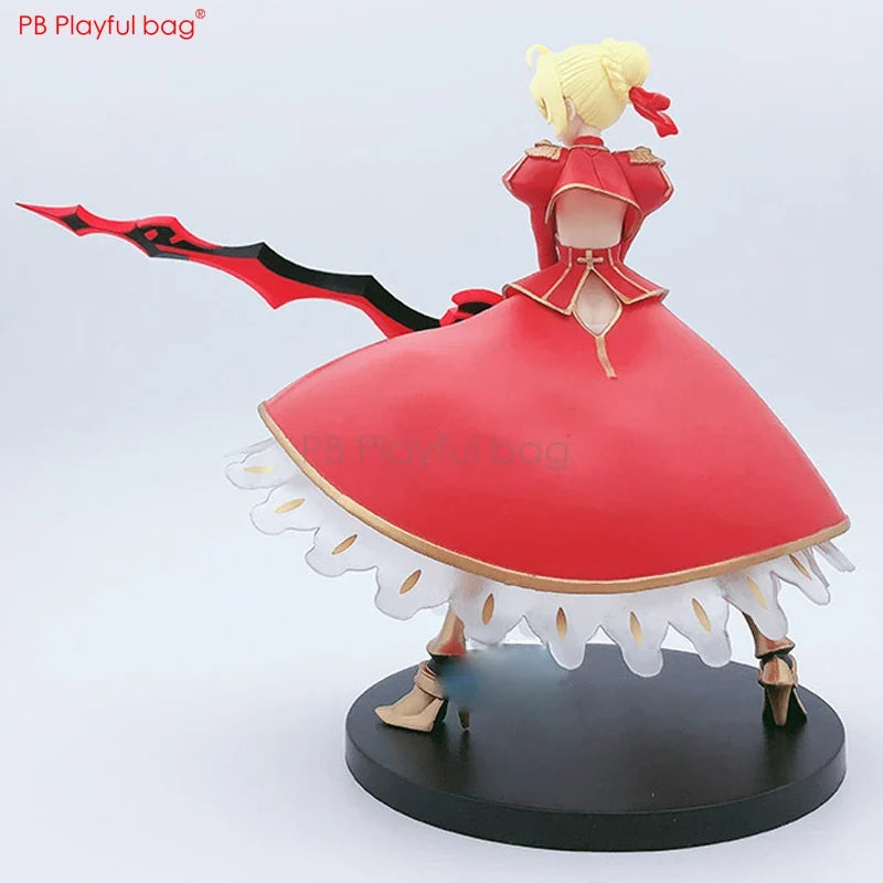 Playful bag Fate/extra FGO red saber Nero Claudius figure pvc collectible action figure Christmas gift Saber doll toy 18CM HE74