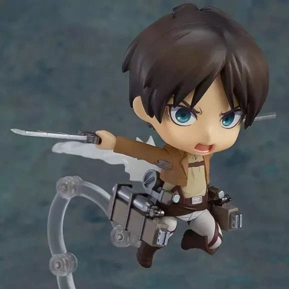 2021 10cm Q version Attack on Titan Levi Rivaille Rival Ackerman Eren Jager 375 action figure toys collection christmas toy doll