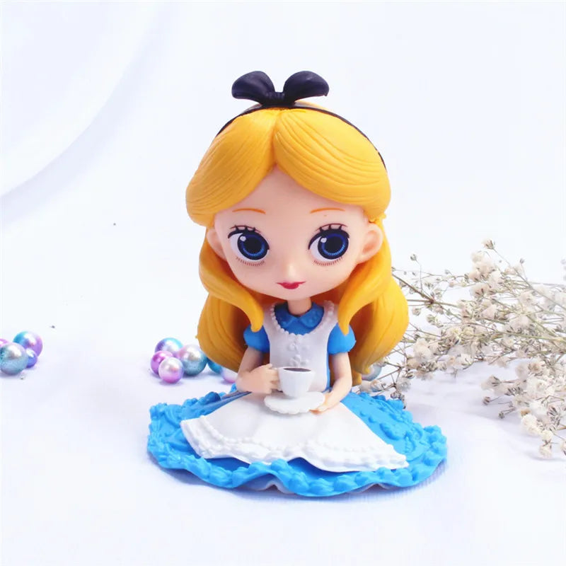 14 style Princess Q Posket  Mermaid Tinker Bell Cinderella Action Figures PVC Model Dolls decor birthday party Kids Toy