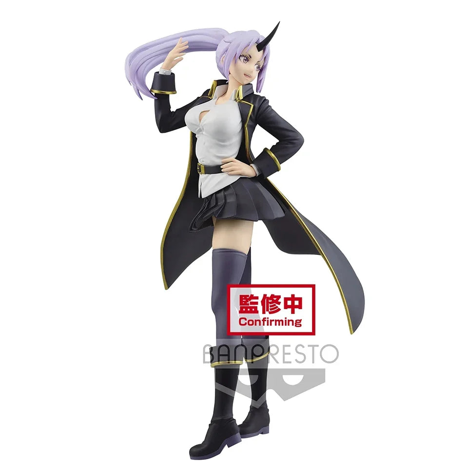 Bandai Original Instock 22Cm That Time I Got Reincarnated As A Slime Shion Secretary Trench Coat Pvc Action Figure Model Toys