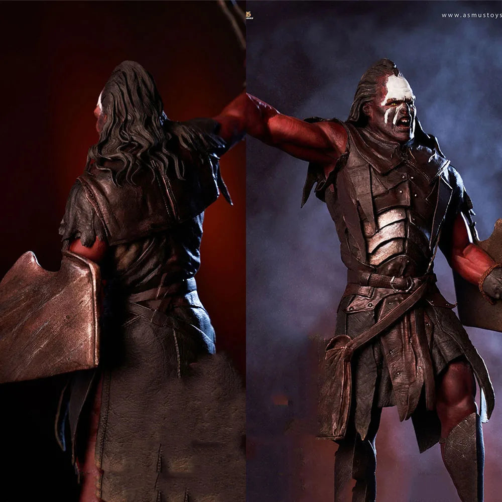 For Collection Asmus Toys LOTR8IN003 8 inches Full Set Strong Orc Lurtz Action Figure Model for Fans Gifts