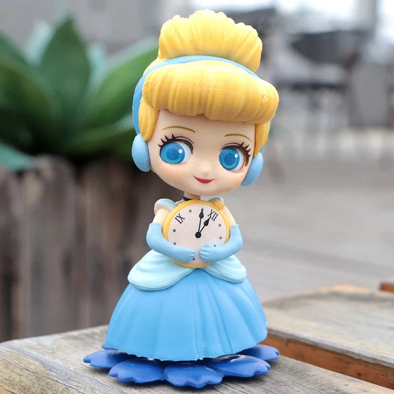 14 style Princess Q Posket  Mermaid Tinker Bell Cinderella Action Figures PVC Model Dolls decor birthday party Kids Toy