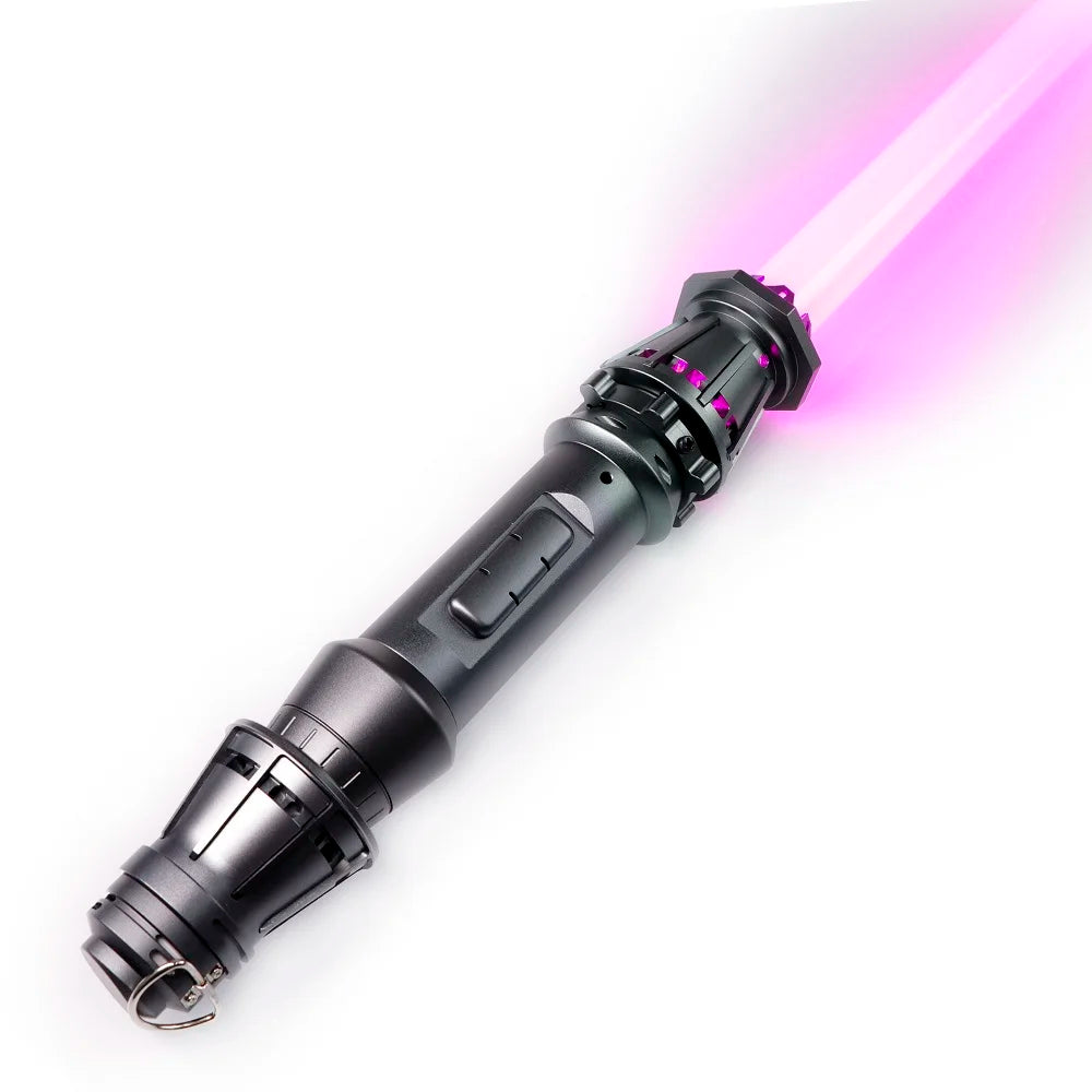 DamienSaber Rey Skywalker Lightsaber Sensitive Smooth Swing Metal Hilt Force Heavy Dueling Light Saber with Bluetooth 34 Fonts