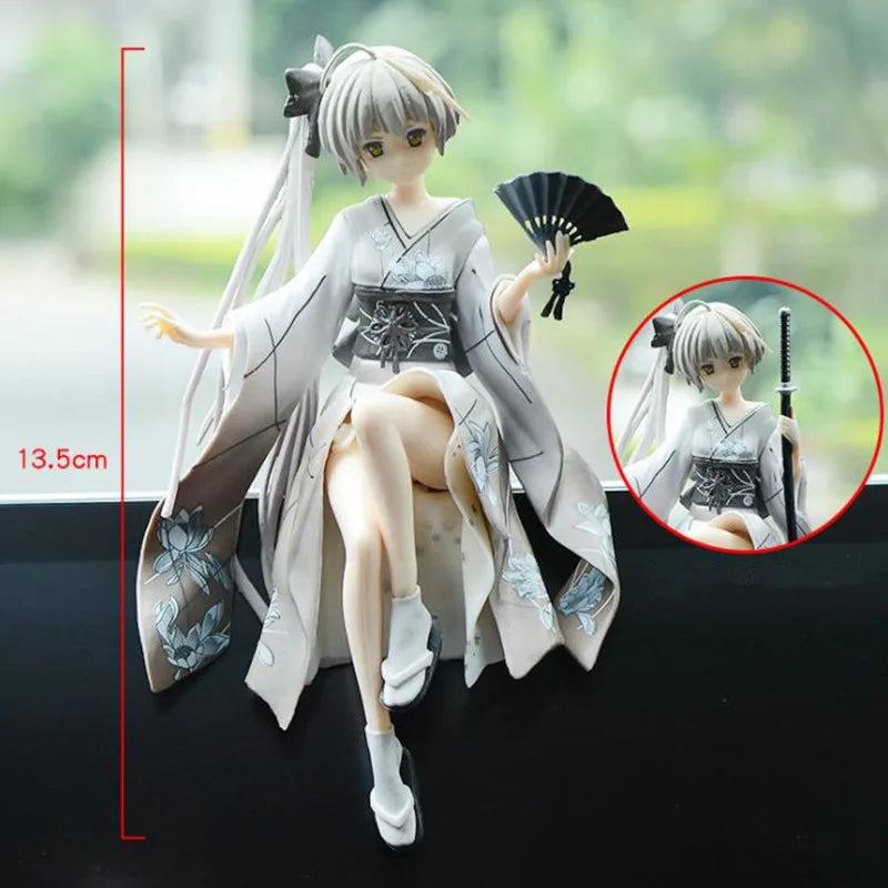 Japan New 24cm Yosuga no Sora Figure PVC Action Anime Doll Model Toys cute white suspender skirt Figure for girl gift