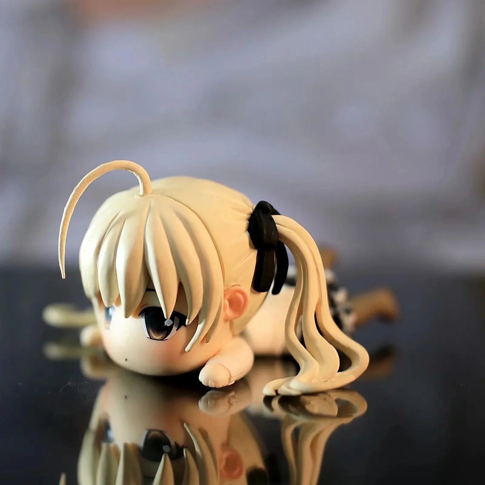 Anime Yosuga no Sora Kasugano Sora Lying Ver. Girls PVC Action Figure Model Car decoration Toys 3cm