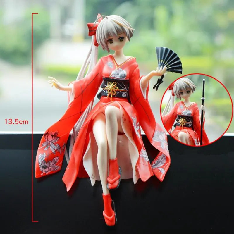 Japan New 24cm Yosuga no Sora Figure PVC Action Anime Doll Model Toys cute white suspender skirt Figure for girl gift