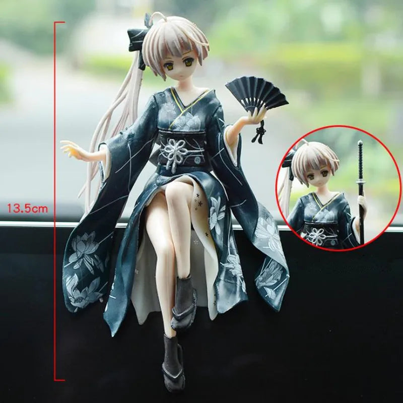 Japan New 24cm Yosuga no Sora Figure PVC Action Anime Doll Model Toys cute white suspender skirt Figure for girl gift