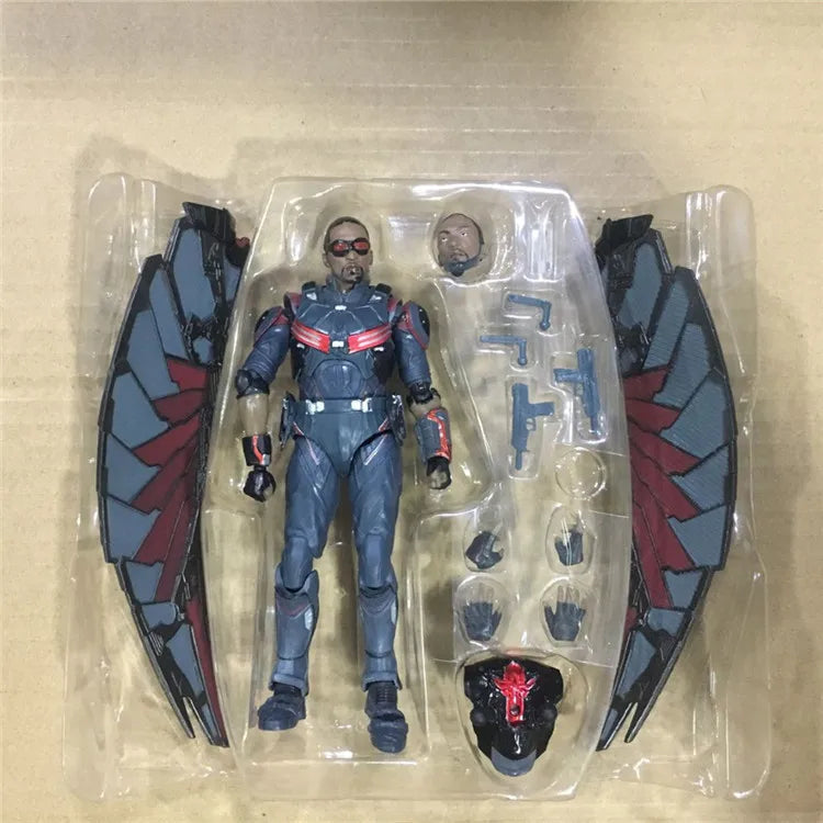 SHF Marvel Avengers Infinity War Falcon PVC Action Figures Toys for Christmas Birthday Gift 15cm