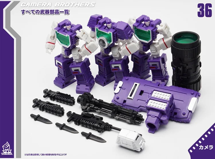 Transformation Camera Brothers MFT MF36 G1 Model Robots Deformed Toy Mini Action Figure Pocket MF-36 Toys Kid Collection Gift
