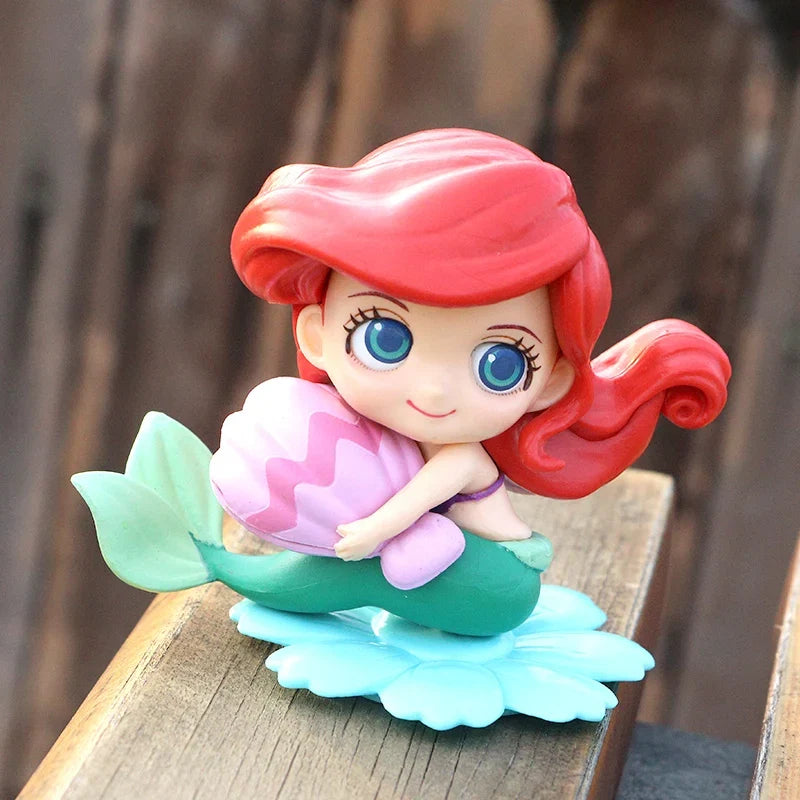 14 style Princess Q Posket  Mermaid Tinker Bell Cinderella Action Figures PVC Model Dolls decor birthday party Kids Toy