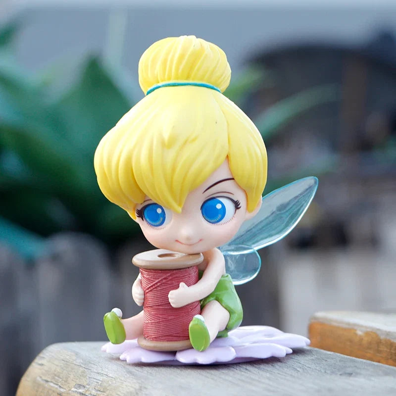 14 style Princess Q Posket  Mermaid Tinker Bell Cinderella Action Figures PVC Model Dolls decor birthday party Kids Toy