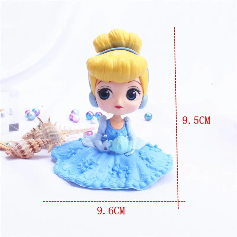 14 style Princess Q Posket  Mermaid Tinker Bell Cinderella Action Figures PVC Model Dolls decor birthday party Kids Toy