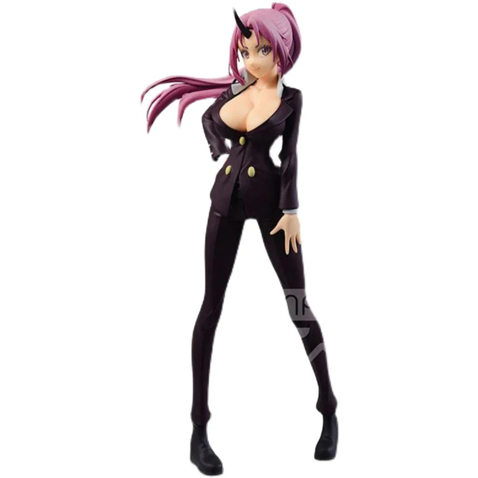Bandai Original Instock 22Cm That Time I Got Reincarnated As A Slime Shion Secretary Trench Coat Pvc Action Figure Model Toys
