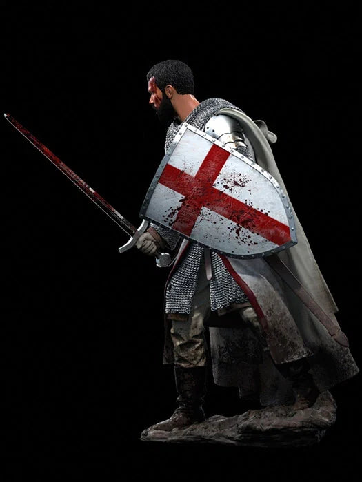 1/18 90MM Templar Knight, XII Century    Resin Model Miniature  figure Unassembly Unpainted