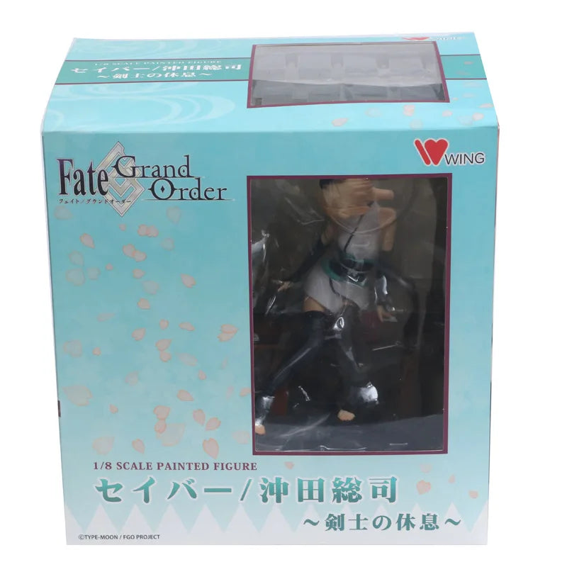 Anime Saber Okita Souji 1/8 Scale Painted PVC Action Figure Statue Collection Model Kids Toys Doll 17cm