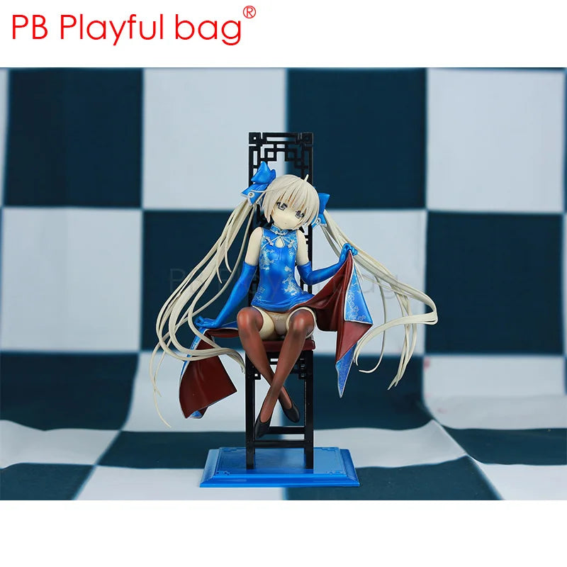 Animation Yosuga character Kasugano Sora 22cm Action Figure A Cute girl model wearing cheongsam Peripherals Toys HA14