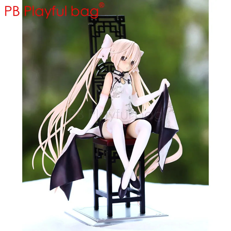 Animation Yosuga character Kasugano Sora 22cm Action Figure A Cute girl model wearing cheongsam Peripherals Toys HA14