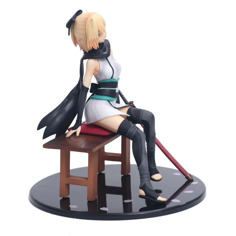Anime Saber Okita Souji 1/8 Scale Painted PVC Action Figure Statue Collection Model Kids Toys Doll 17cm
