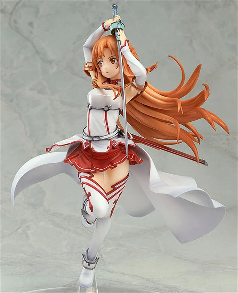 Anime SAO Yuuki Asuna Knights of the Blood Ver. 1/8 Scale  PVC Action Figure Statue Collection Model Toys Doll
