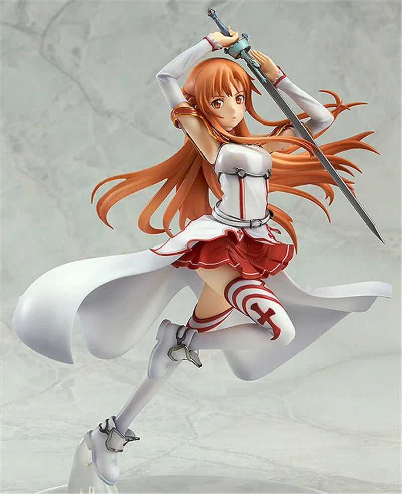 Anime SAO Yuuki Asuna Knights of the Blood Ver. 1/8 Scale  PVC Action Figure Statue Collection Model Toys Doll