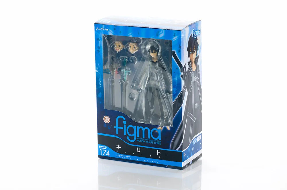 Anime SAO Kirito Kazuto Asuna Figma 174 178 241 248 PVC Action Figure Statue Collectible Model Toys Doll Gifts