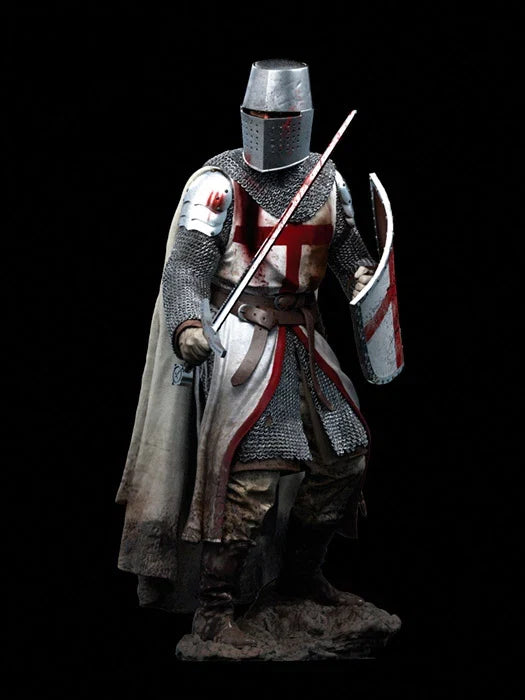 1/18 90MM Templar Knight, XII Century    Resin Model Miniature  figure Unassembly Unpainted